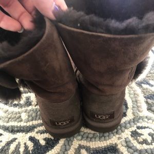 Uggs brown button